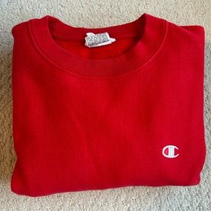 Champion Red Crewneck